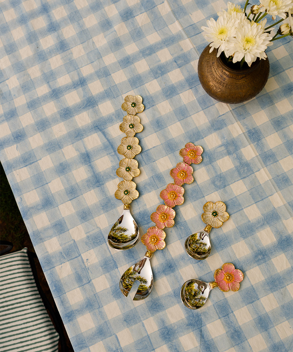 Faye flower dipp skedar set