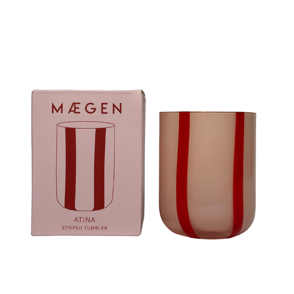 Maegen Glas randigt flera färger