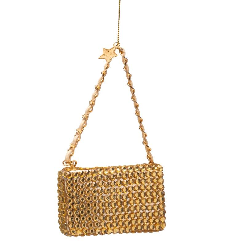 Julgranskula väska i guld