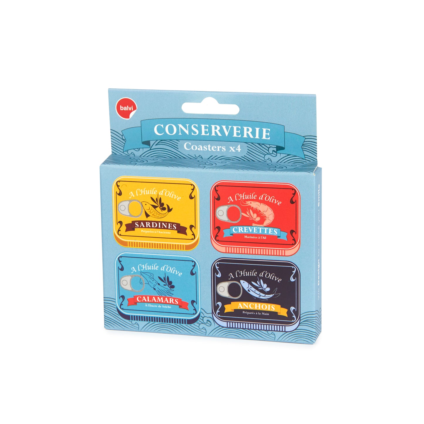 Glasunderlägg konservburkar 4-pack