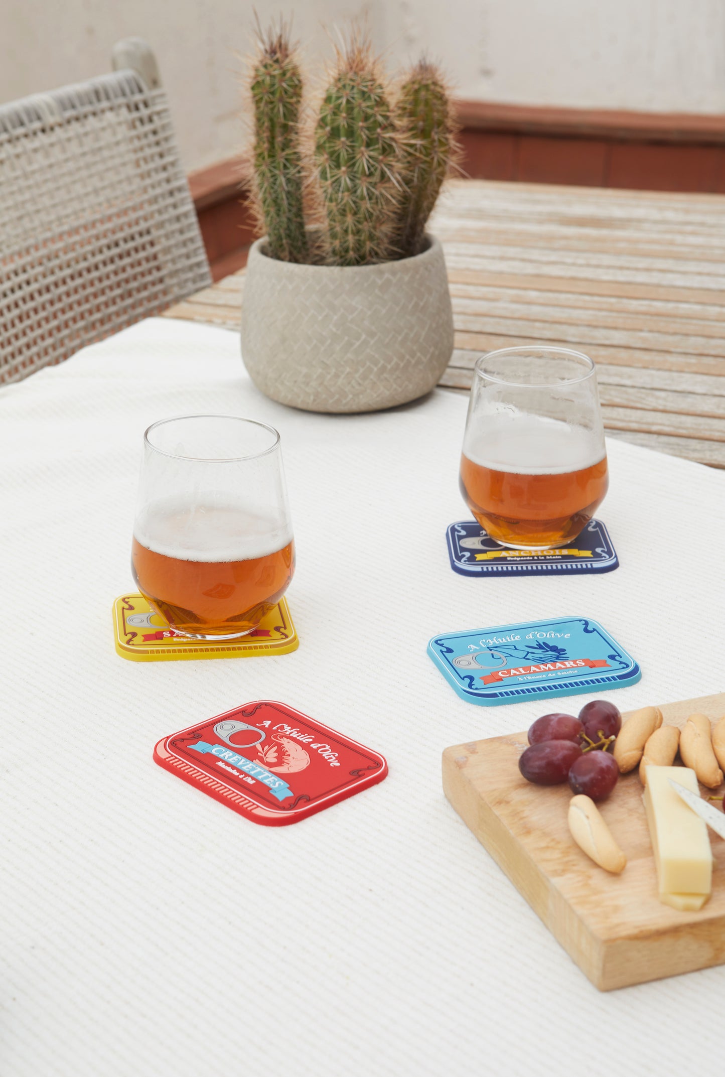 Glasunderlägg konservburkar 4-pack