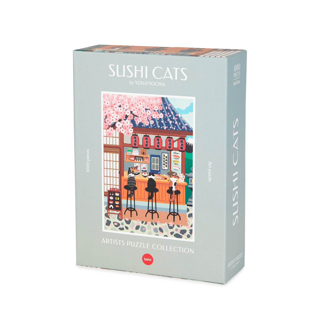 Pussel Sushi cats 1000 bitar