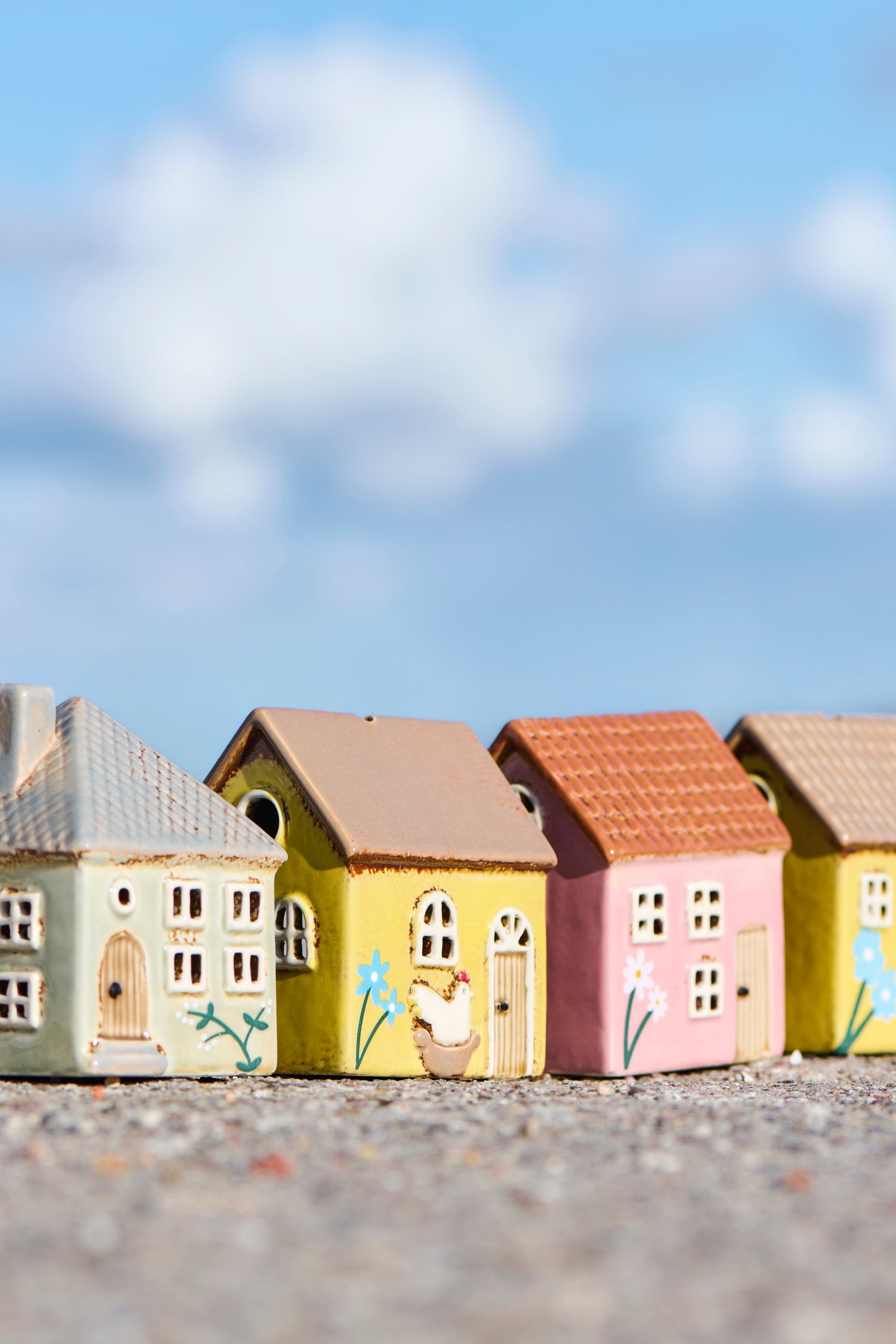 Danske fyrfadslyshuse mini - flere modeller