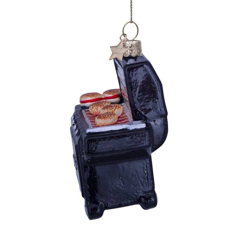 Julgranskula Grill med hamburgare