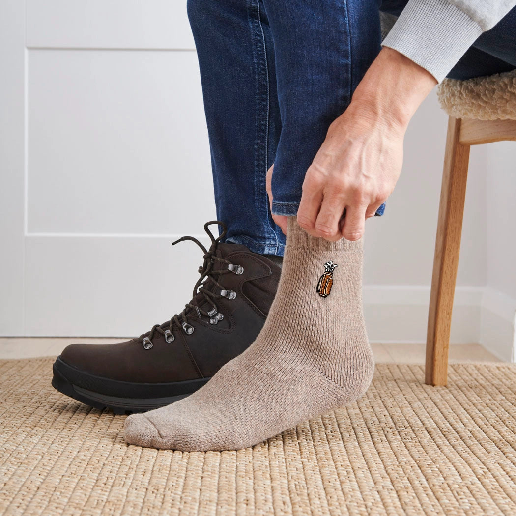 Strumpor med broderad Golf bag