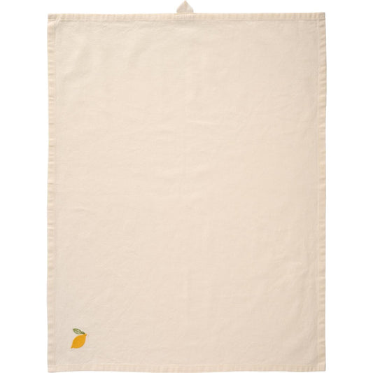 Kökshandduk broderad citron