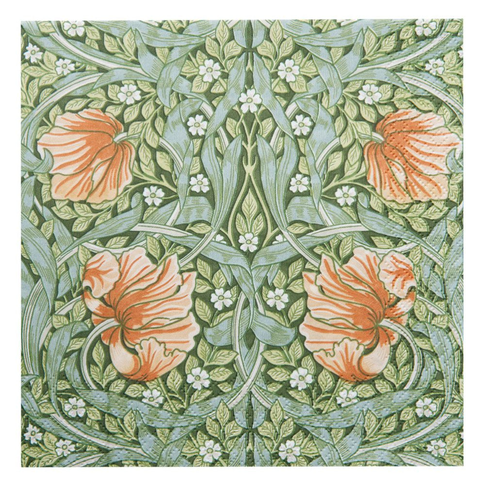 Servietten William Morris Bower Grün