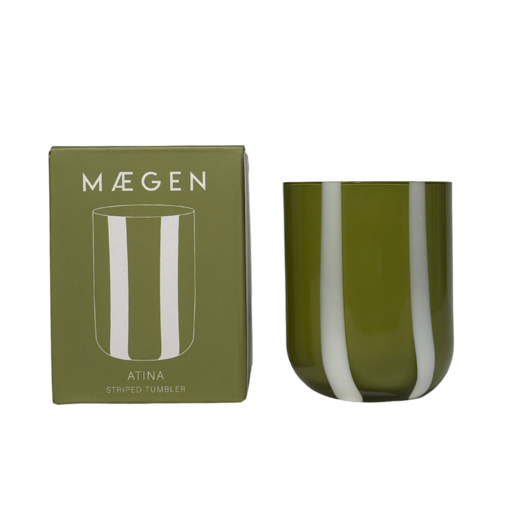 Maegen Glas randigt flera färger
