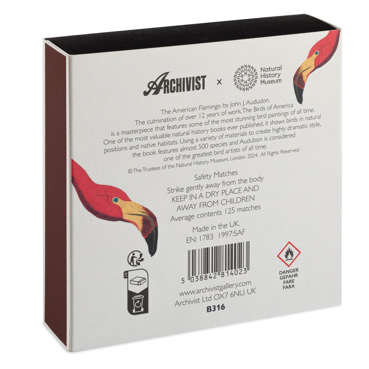 Tändstickor Archivist - The american flamingo