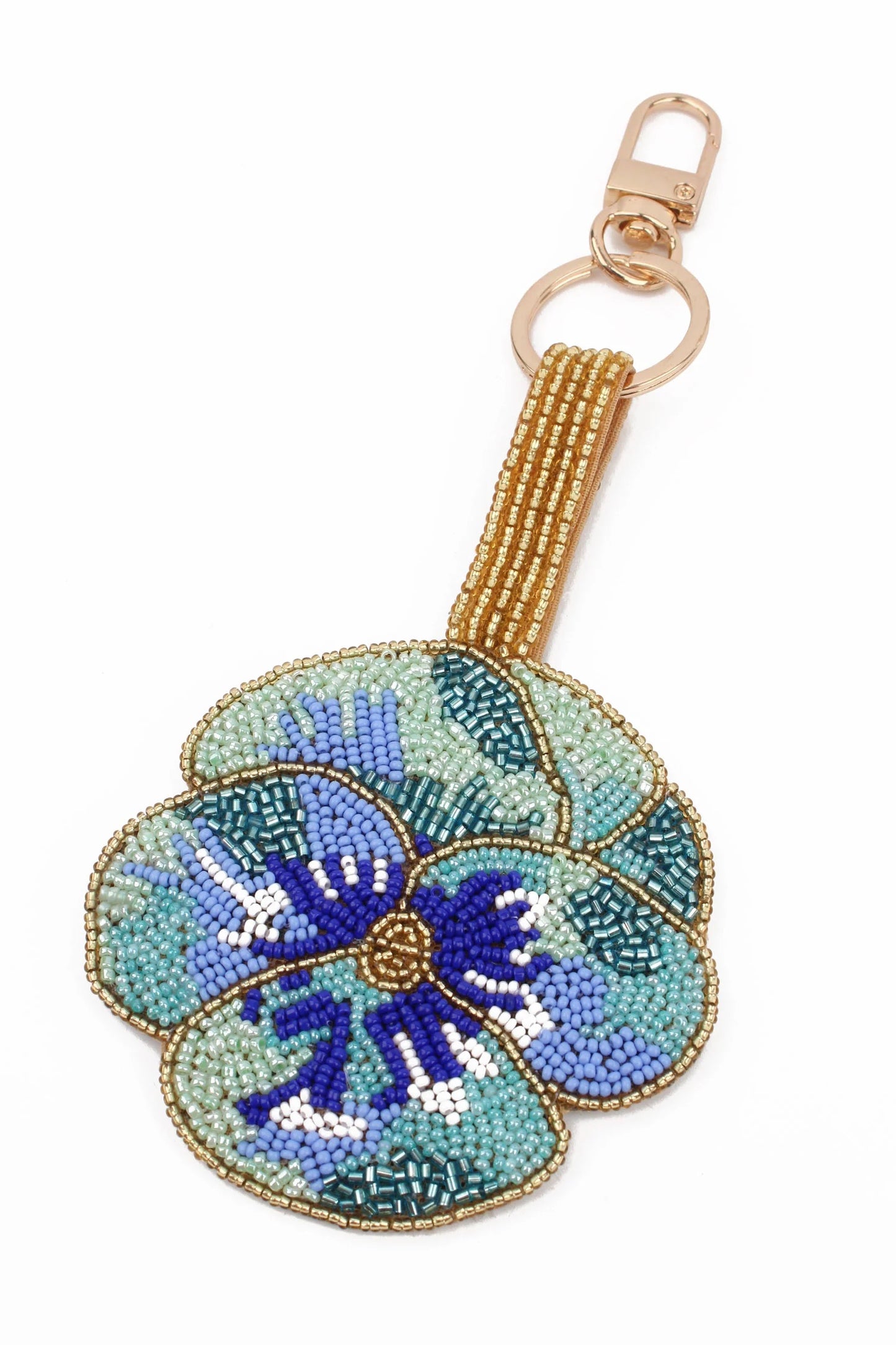 Nyckelring blå pensé