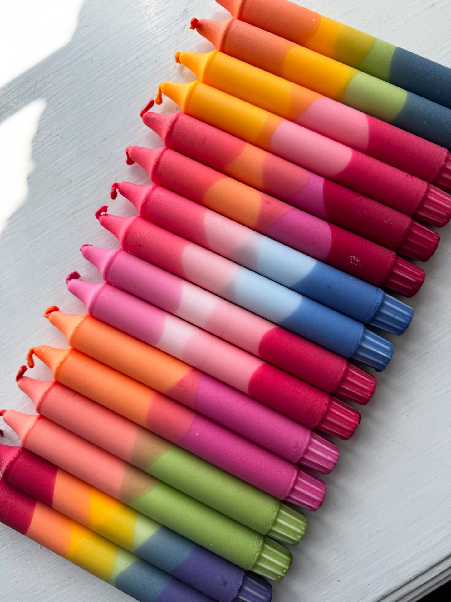 Handgjorda ljus 20 cm - flera färger