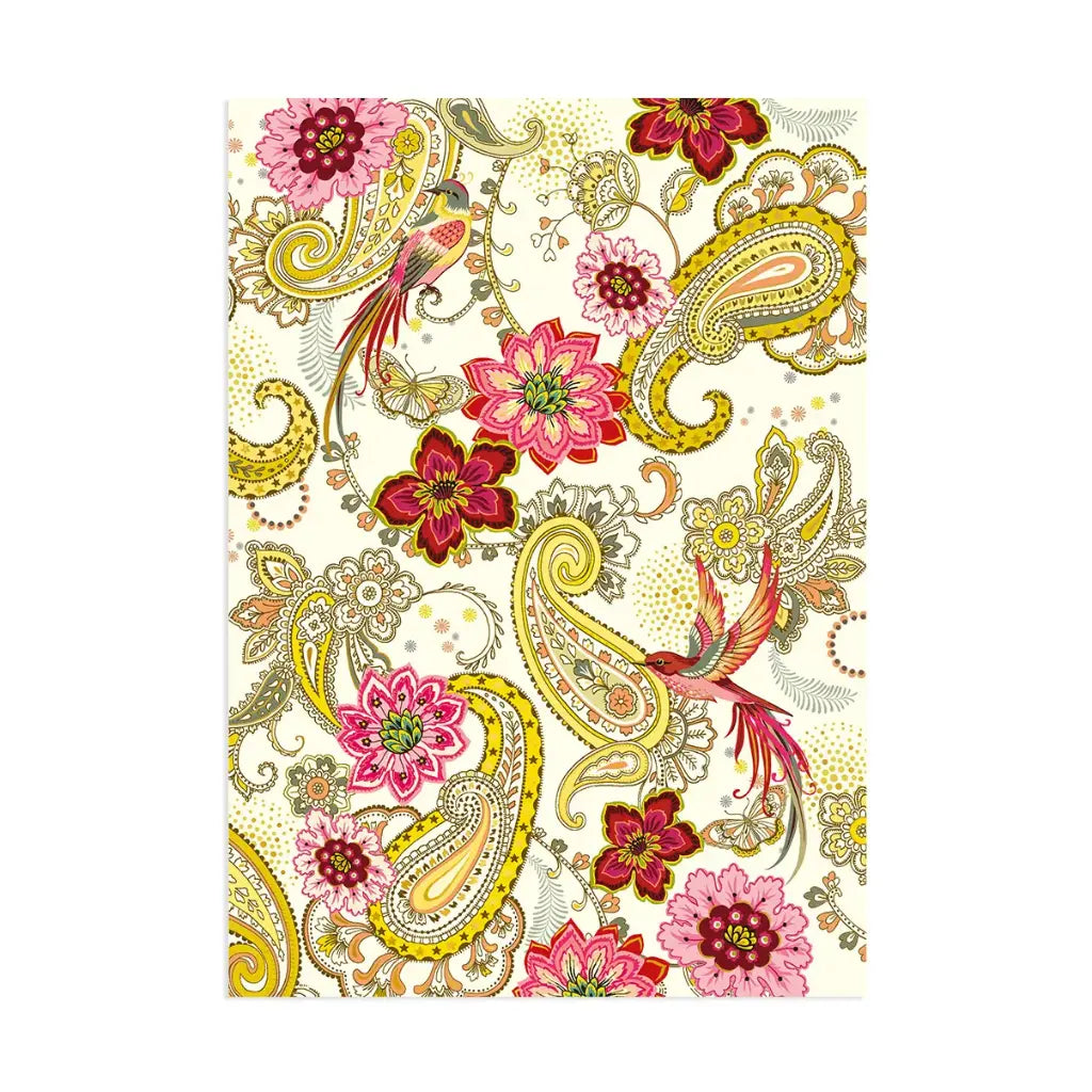 Notesbog A5 paisley Cartes d'Art