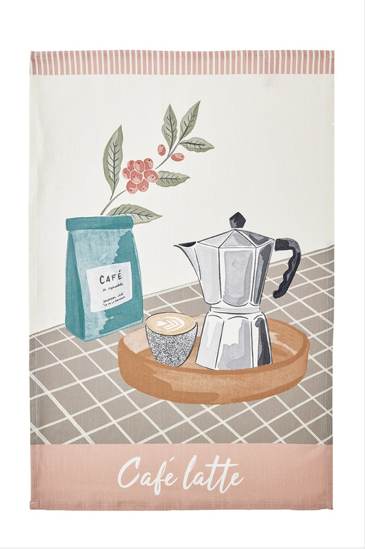 Kökshandduk Caffe Latte