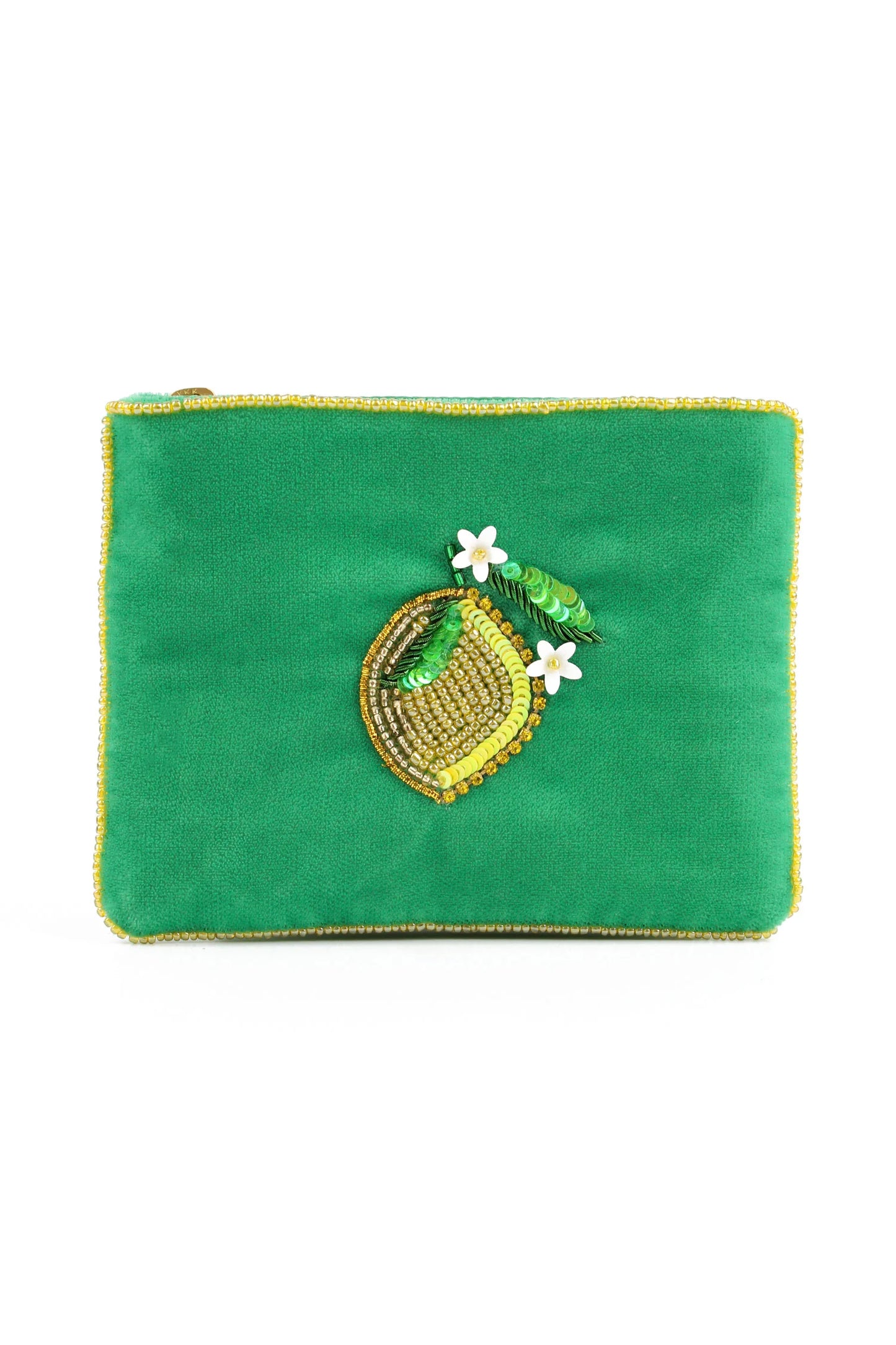 Broderad liten necessär citron