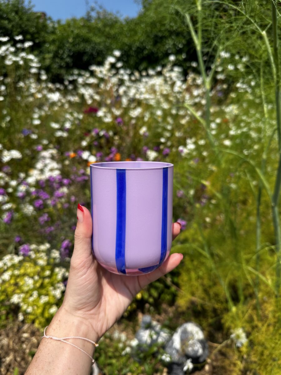 Maegen Glas randigt flera färger