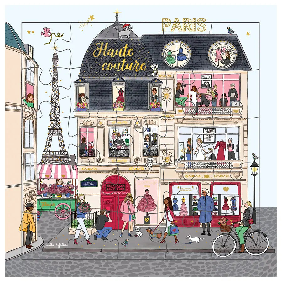 Puzzlekarte mit Kolibri (Cartes d'Art)