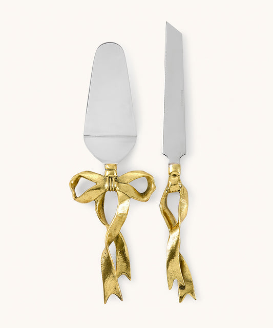 Serveringsbestick tårta set rosett