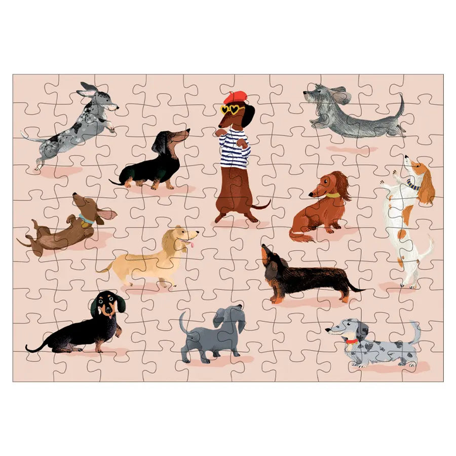 Minipuzzle mit Dackeln Cartes d'Art