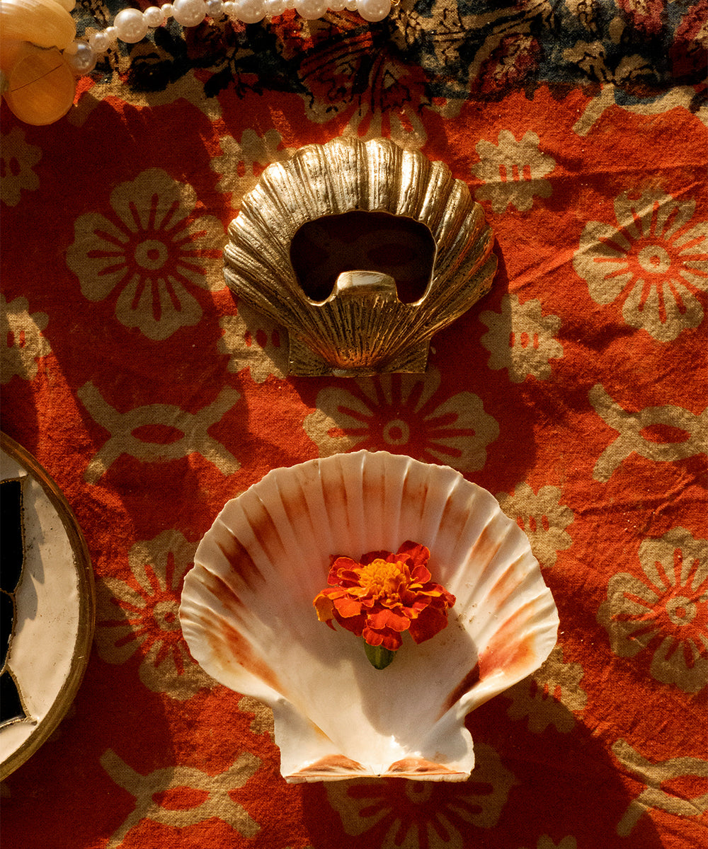 Flasköppnare snäcka mässing