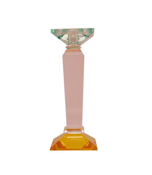 Kristall hög ljusstake flera färger