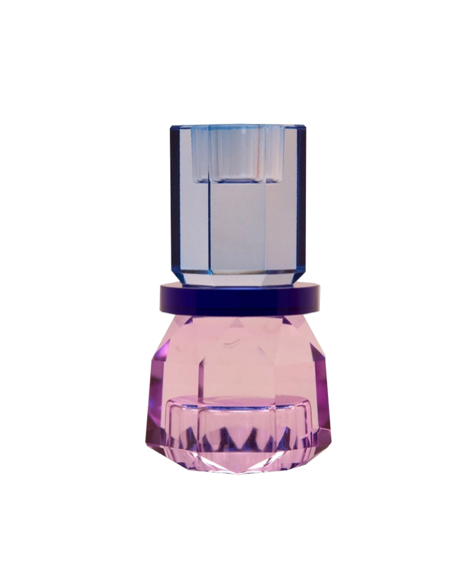 Ljusstake kristall värmeljus/stearinljus flera färger