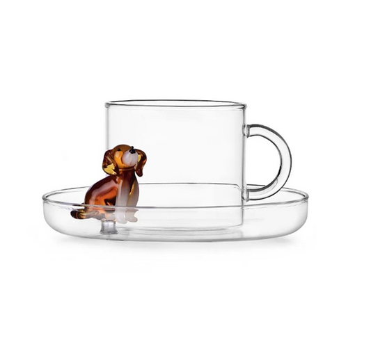 Kopp med fat Golden Retriever