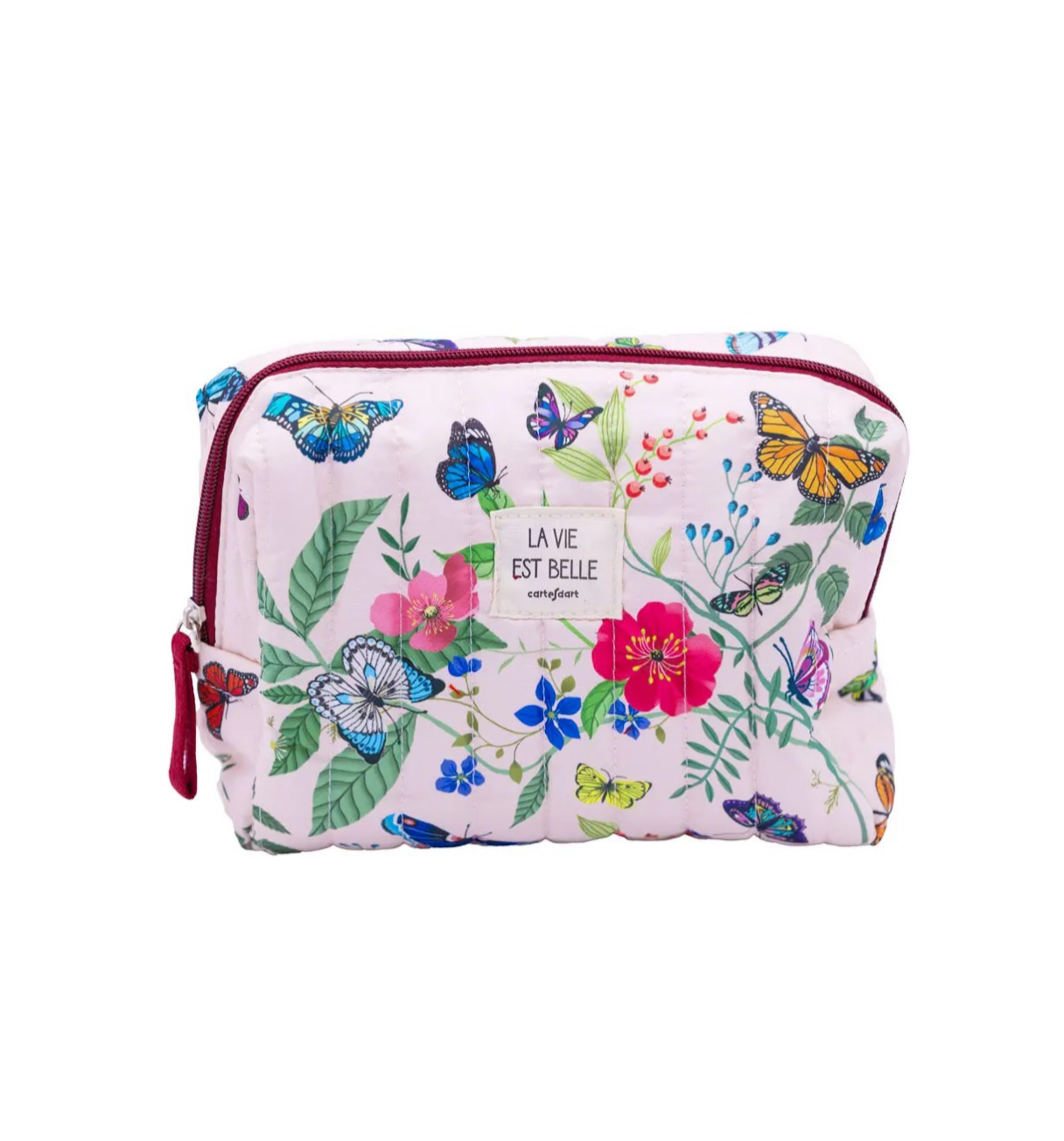 Gesteppte Kulturtasche Schmetterlinge Cartes d'Art