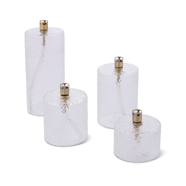 Oljelampa hamrat glas Cylinder M