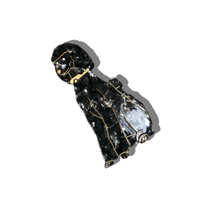 Solar Eclipse hårklämma Pudel svart