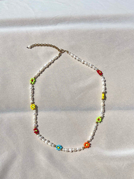 Massi halsband Flower Power
