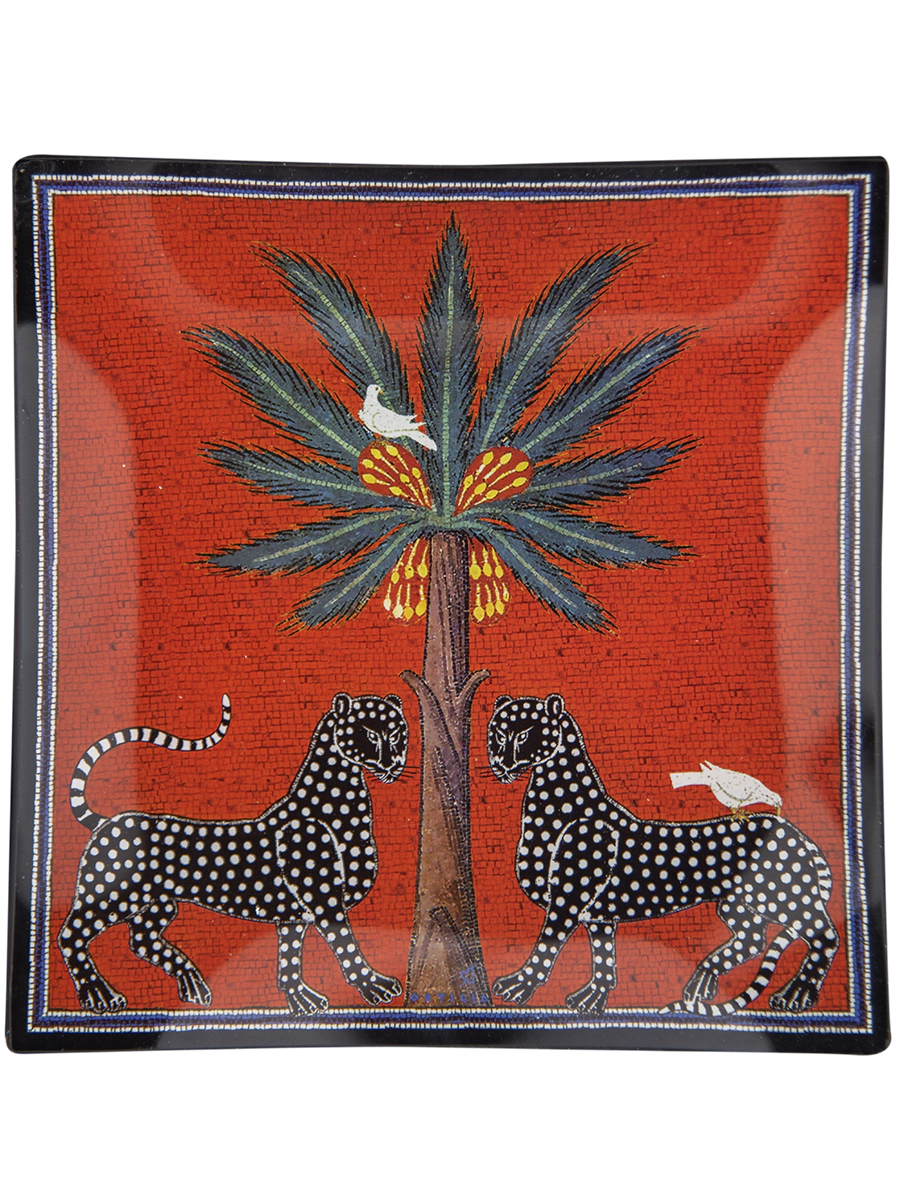 Glasfat Ortigia Mosaico Röd