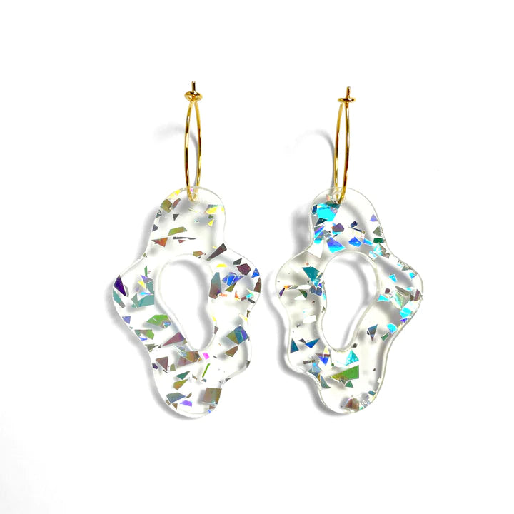 ByFossdal Sea slug hoops örhängen