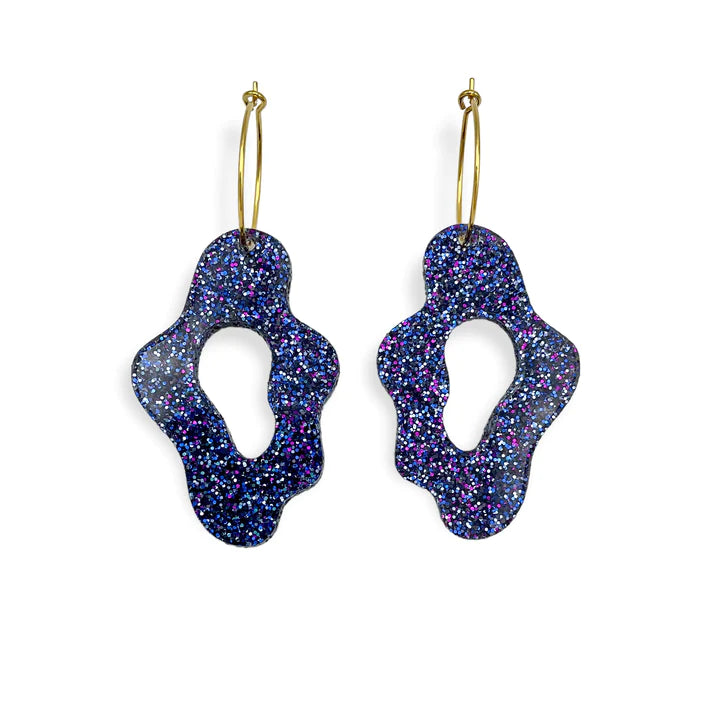 ByFossdal Sea slug hoops örhängen