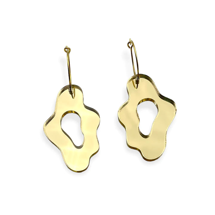 ByFossdal Sea slug hoops örhängen