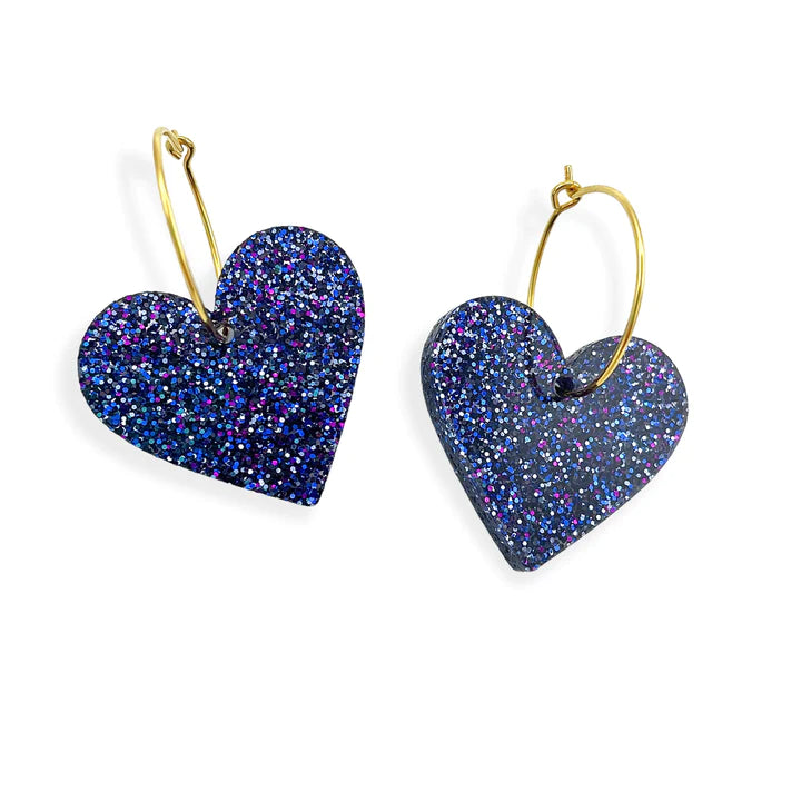 ByFossdal Two hearts örhängen