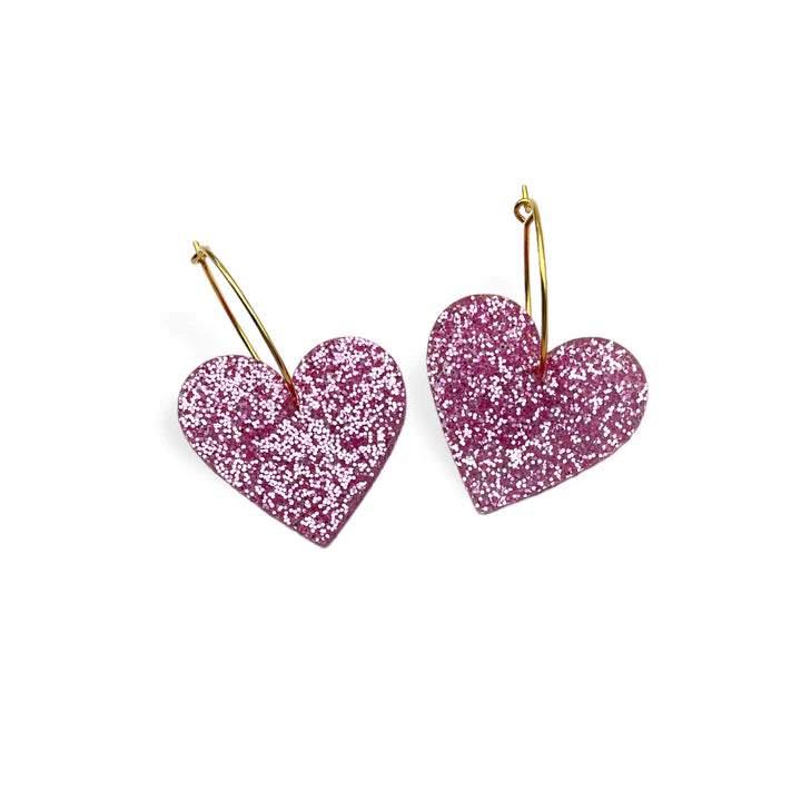 ByFossdal Two hearts örhängen