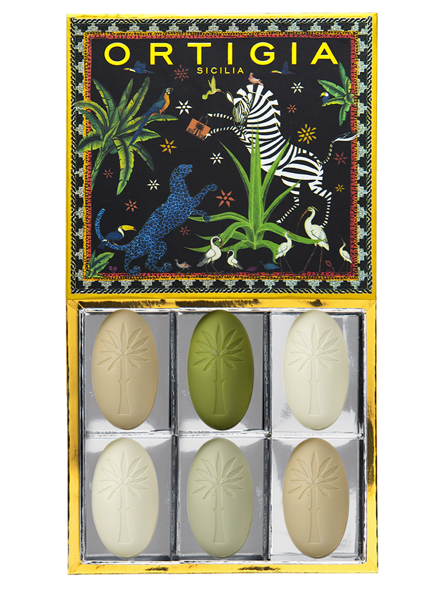 Ortigia Sicilia 6 x tvålar Jungle