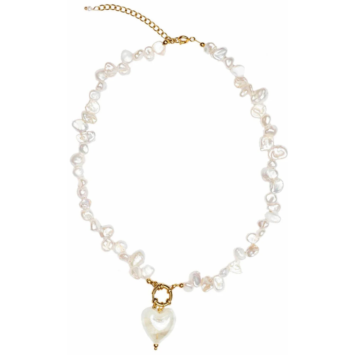 Massi halsband Love Pendant white