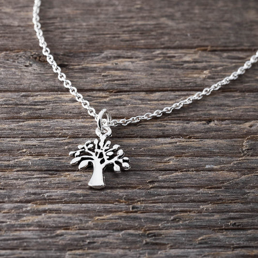Silverhalsband Livets träd