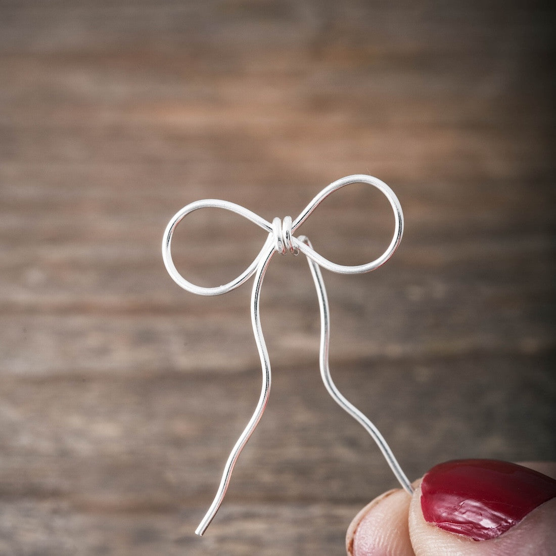 Örhängen stor rosett silver