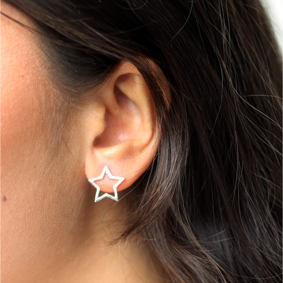 Örhängen stjärna kontur