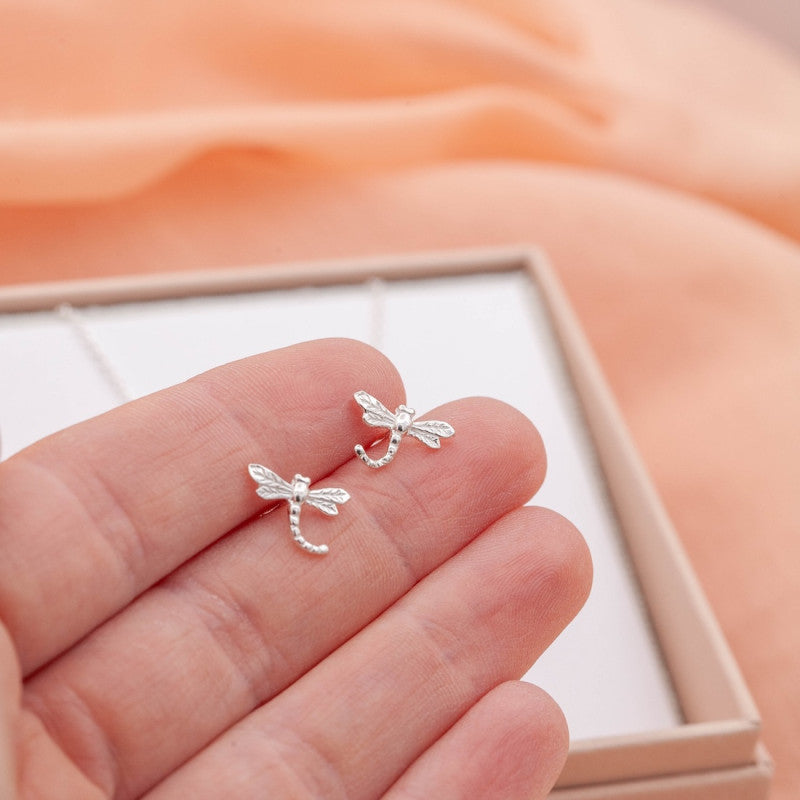 Ohrringe in Silber Libelle