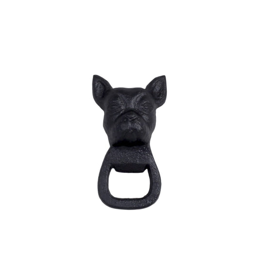 Flasköppnare hund i gjutjärn
