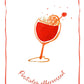 Kökshandduk linne - Aperol Spritz