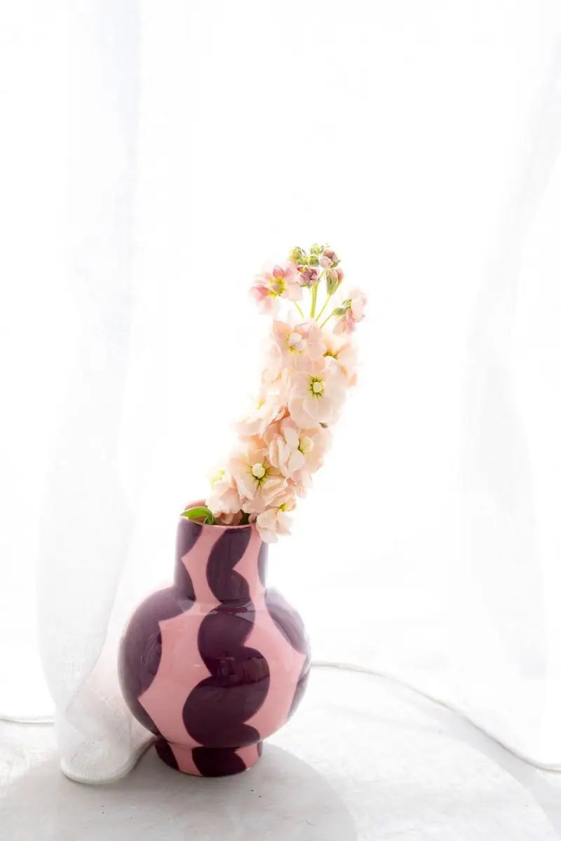 Vas rosa/vinröd Gaspar