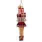 Julekugle gravhund hotdog lyserød
