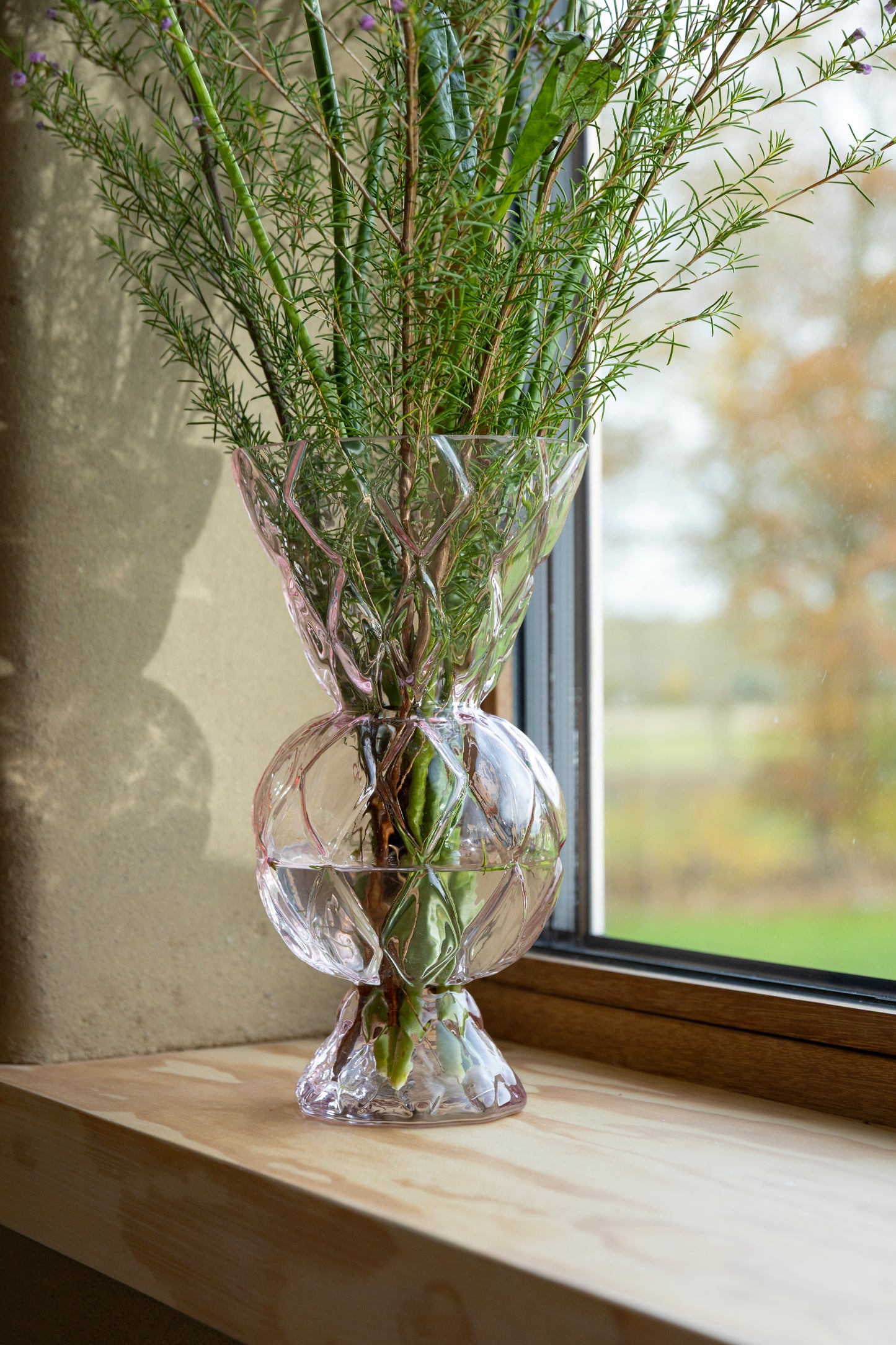 Vase Rhombisch Rosa