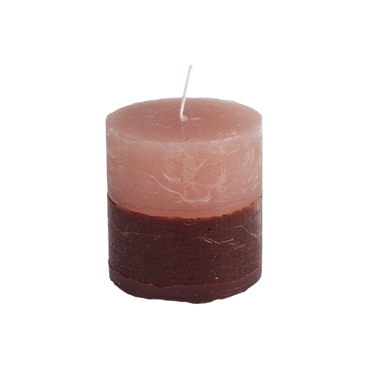 Blockljus Burgundy/rosa