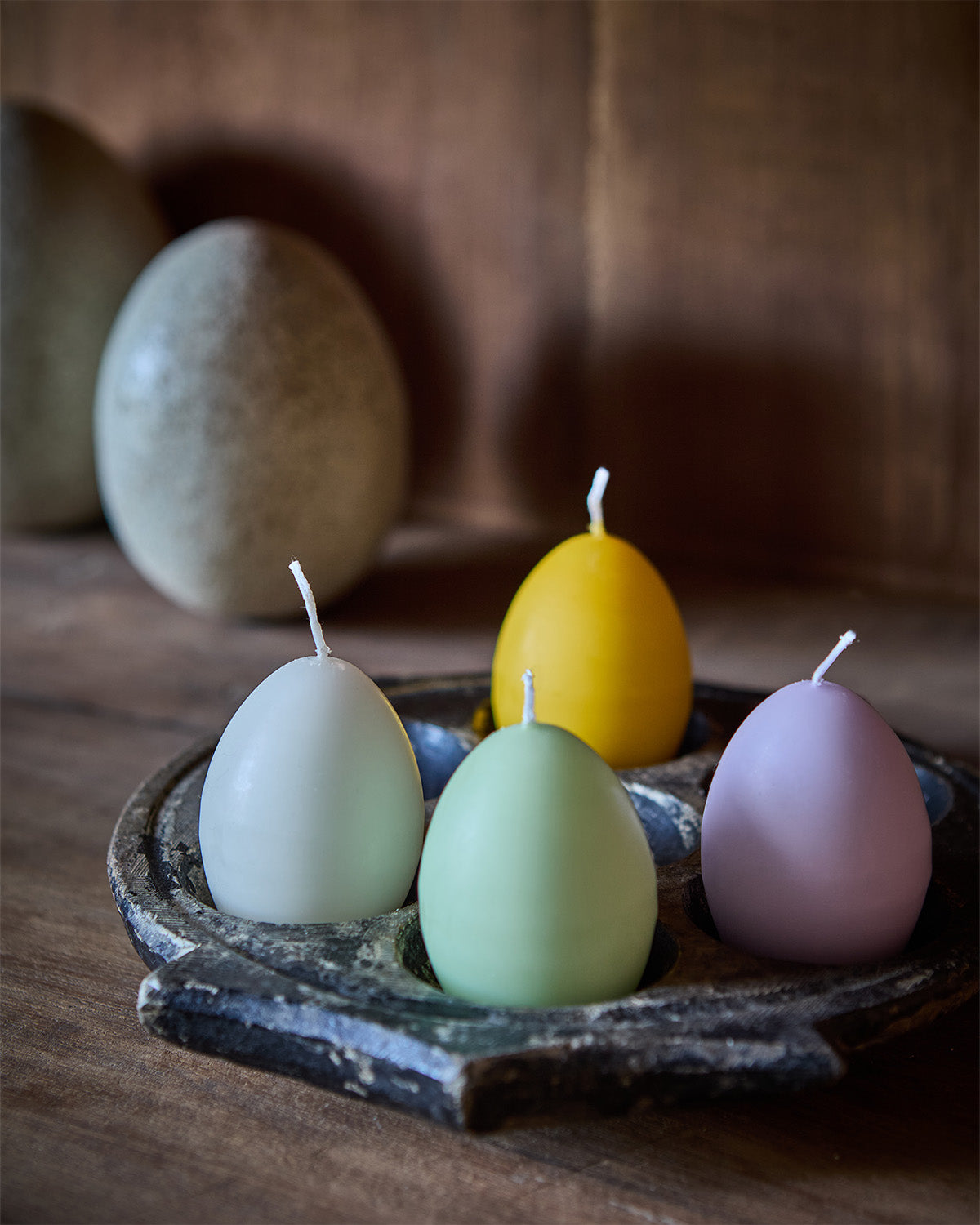 Äggljus flerfärgade 4-pack