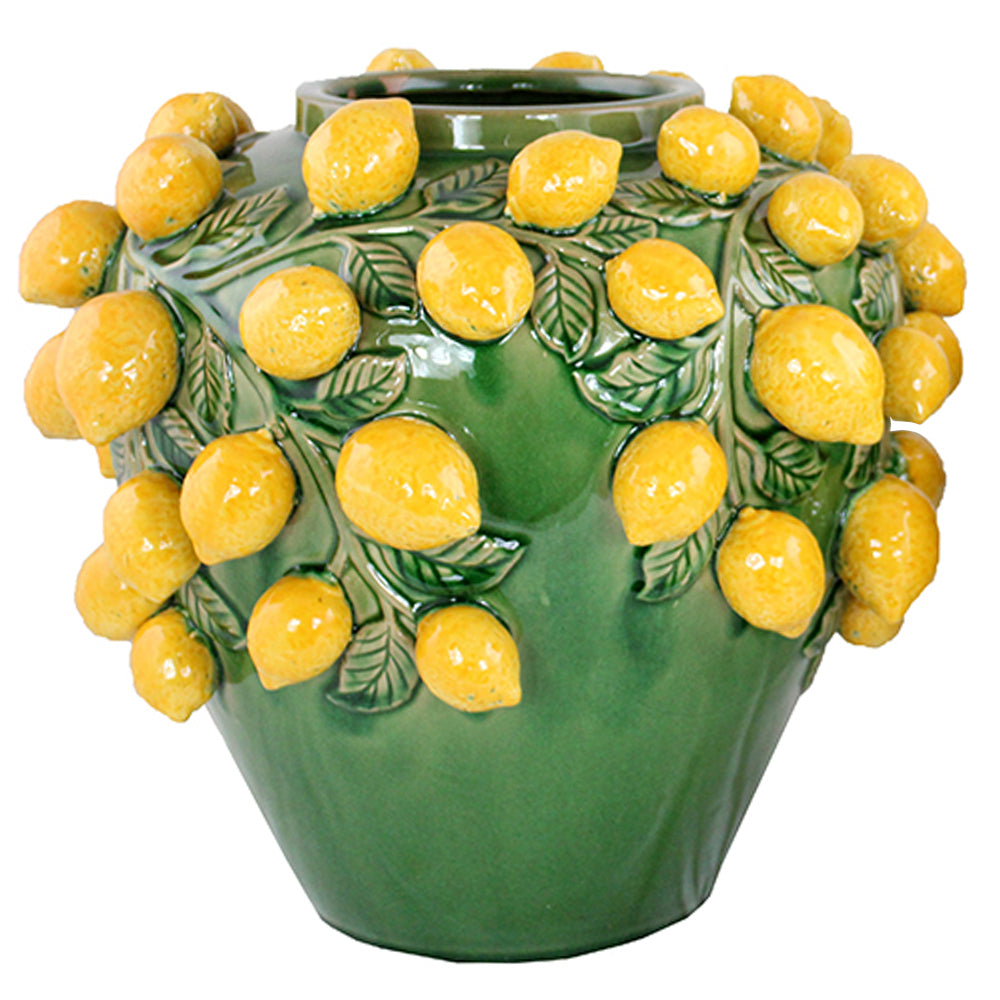 Urna/vas grön citroner - Endast upphämtning i butik